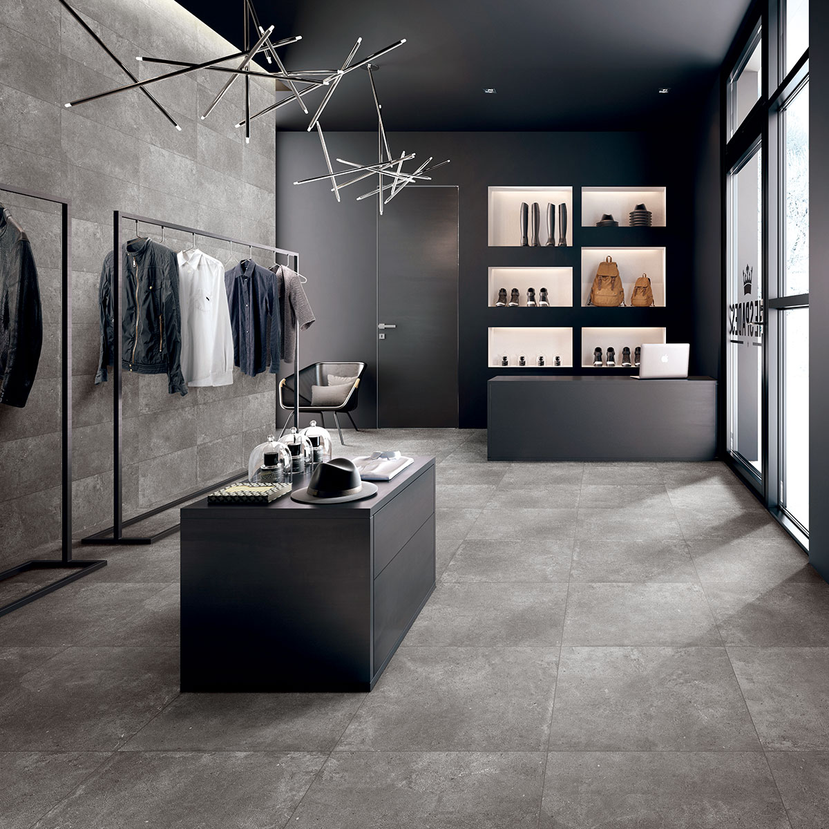 Grey Paradigm Concrete Look Tile - Stone3 Brisbane