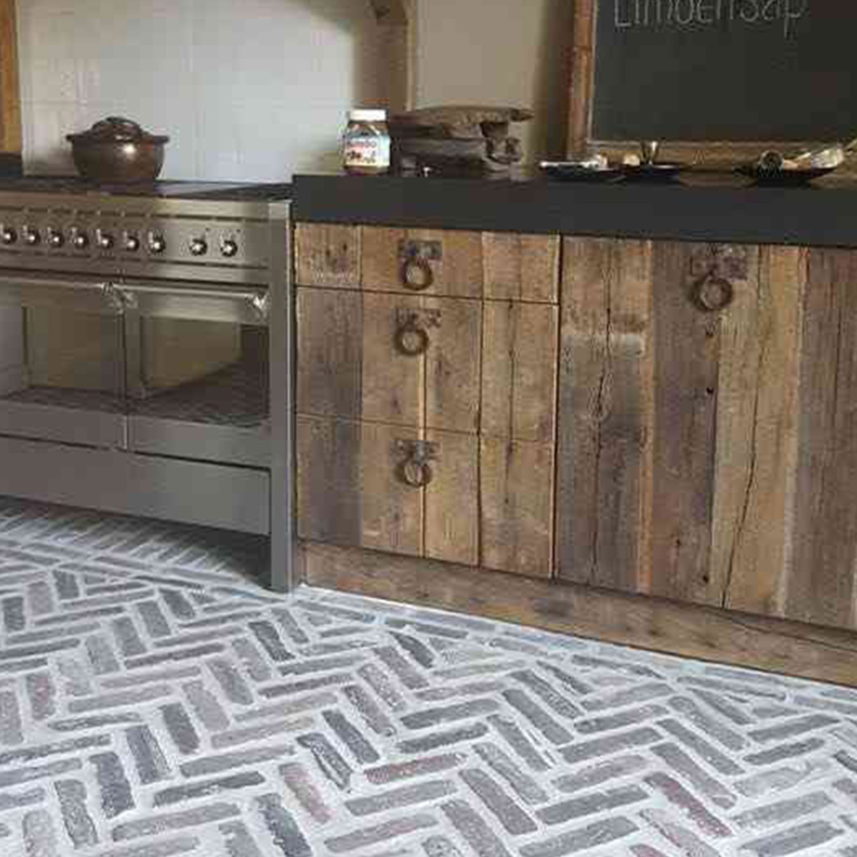 Recycled Brick - Melange - Herringbone - Stone3 Brisbane