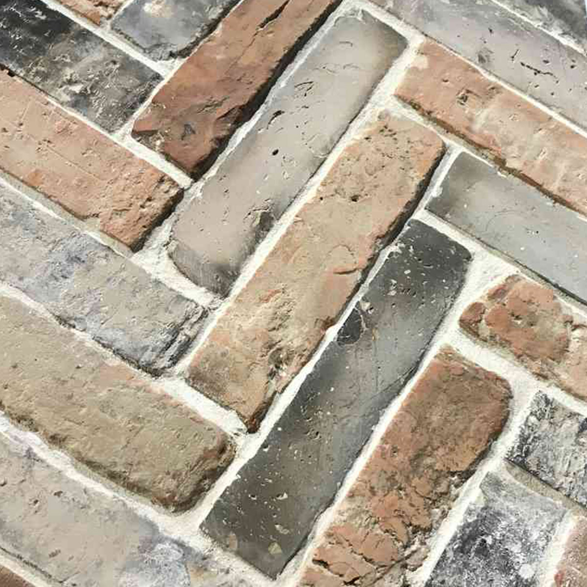 Recycled Brick - Melange - Herringbone laid - Stone3 Brisbane