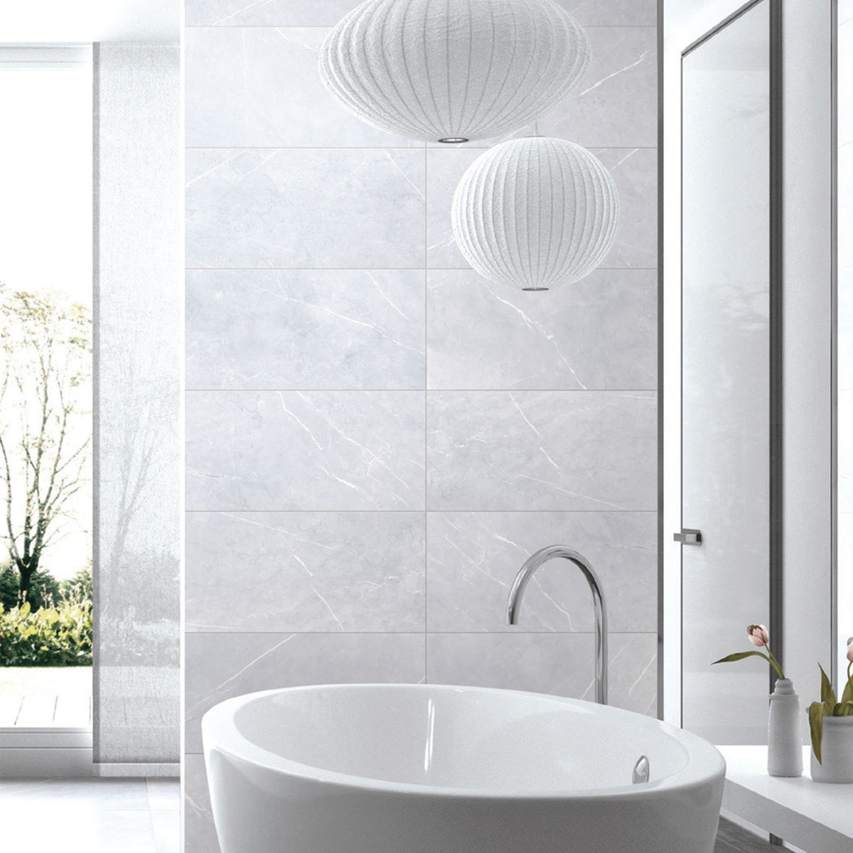 Bracca - Bianco - Marble Look Tiles - Stone3 Brisbane