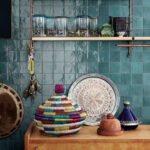 Zellige petrolio handmade look tile