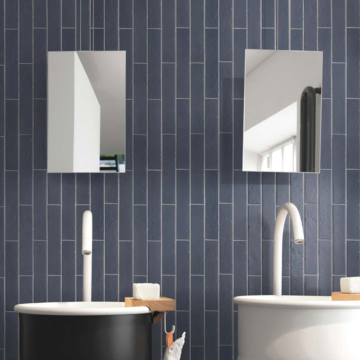 Antique black matt subway tile - Stone3 Brisbane