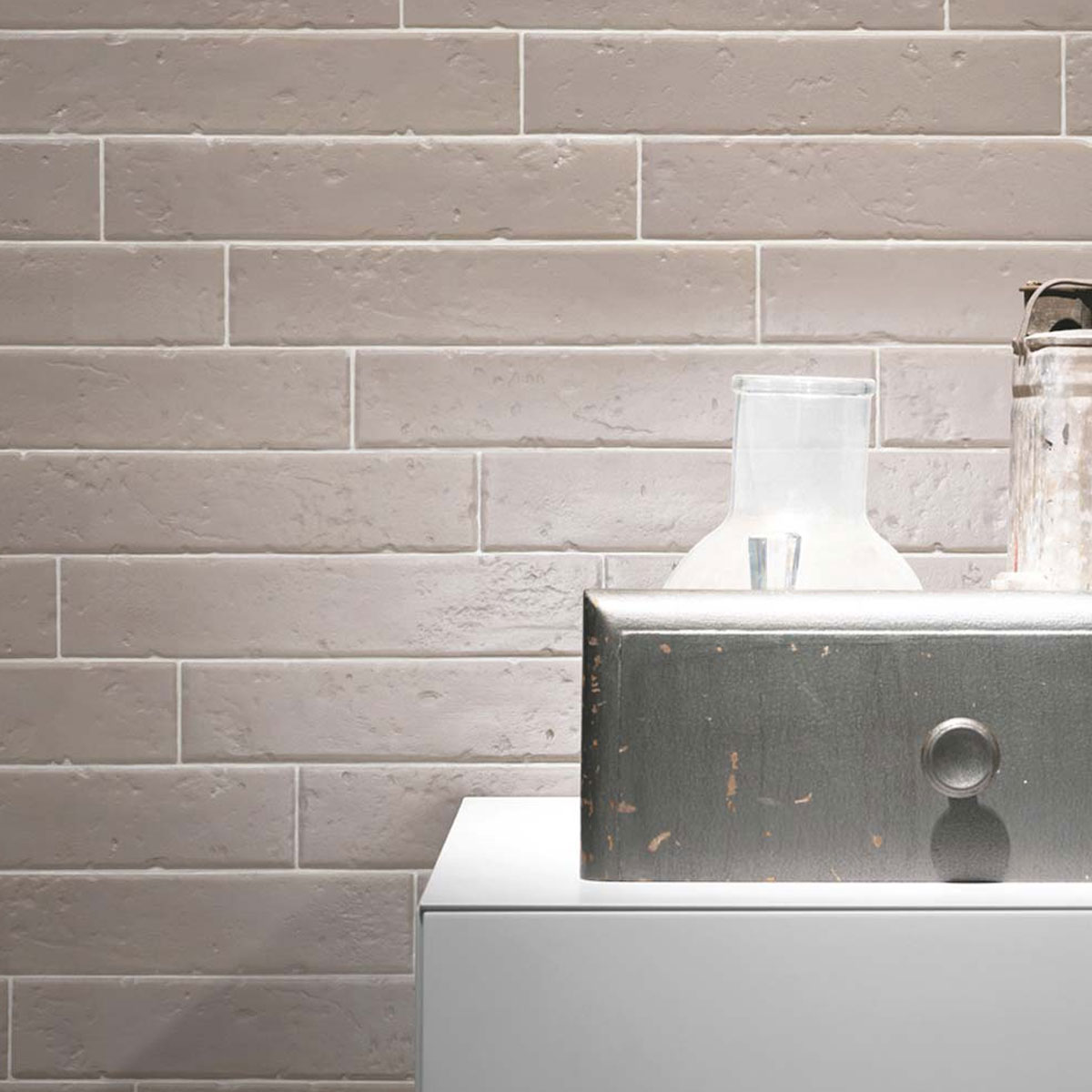 Antique mud matt subway tile - Stone3 Brisbane