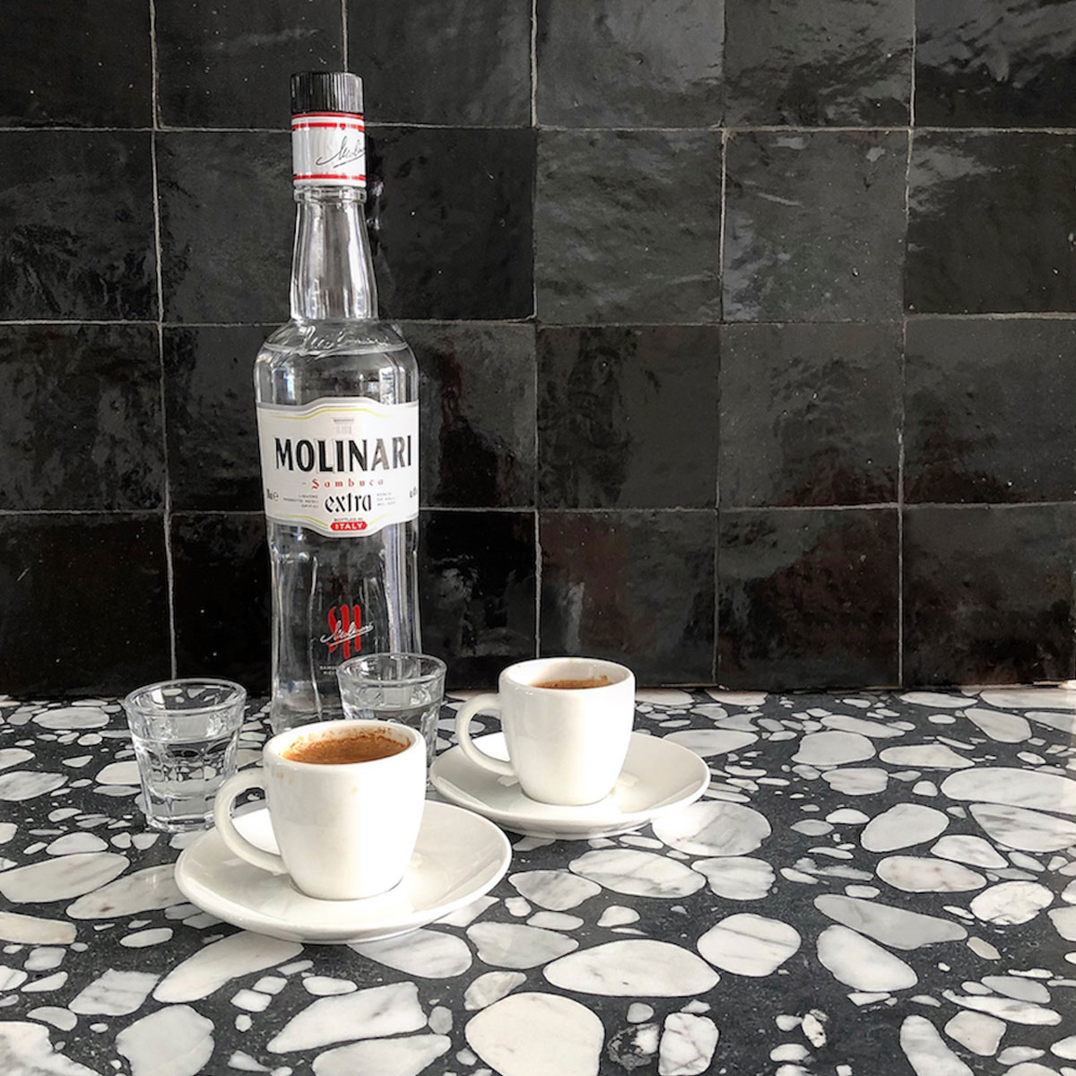 Clay Zellige - Black - Moroccan feature tiles - Stone3 Brisbane