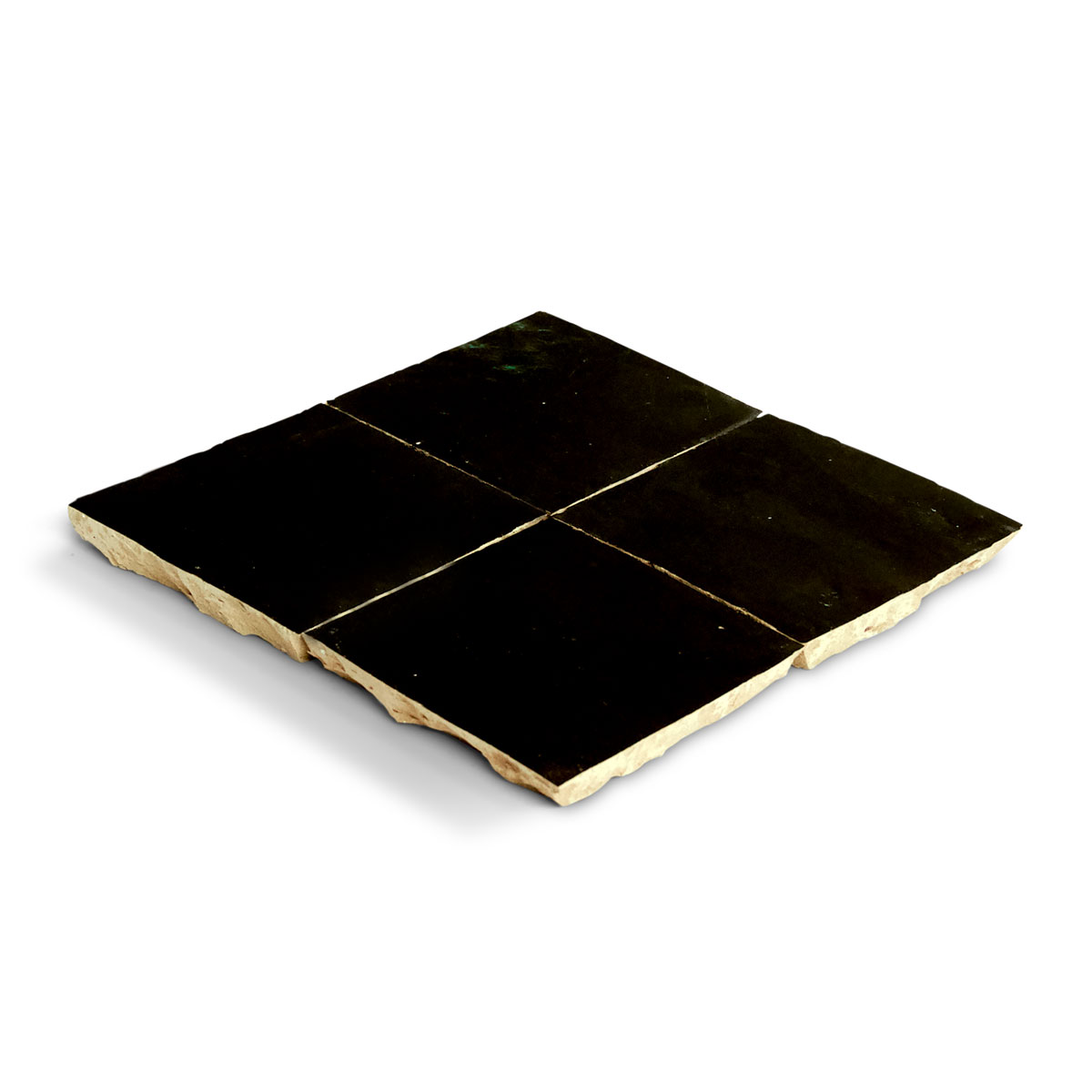 Clay Zellige - Black - Moroccan feature tiles - Stone3 Brisbane