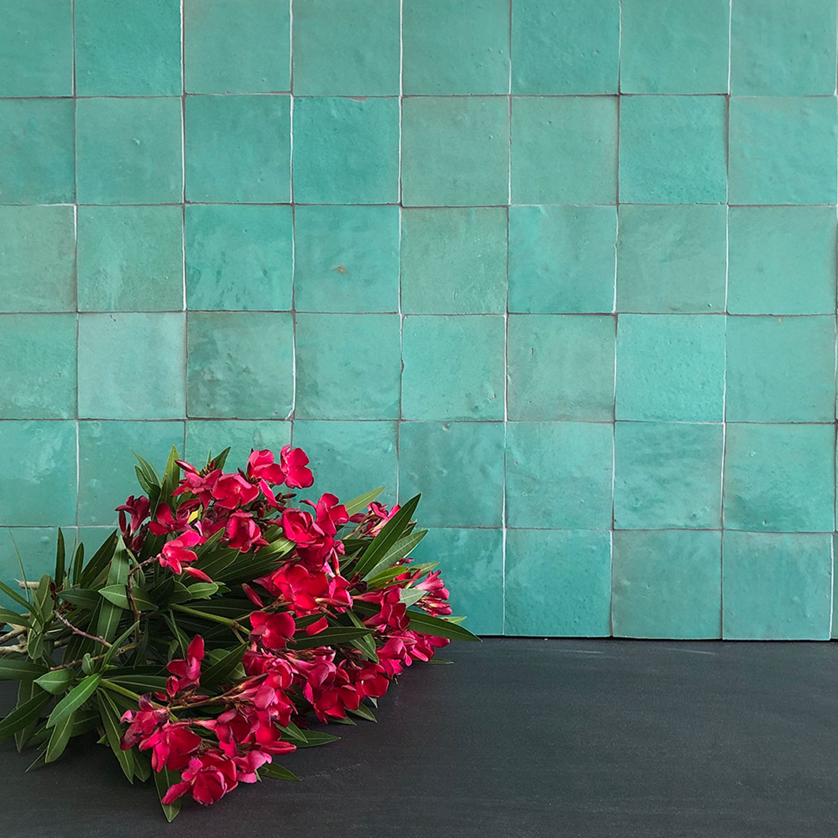 Clay Zellige - Jade - Moroccan feature tiles - Stone3 Brisbane