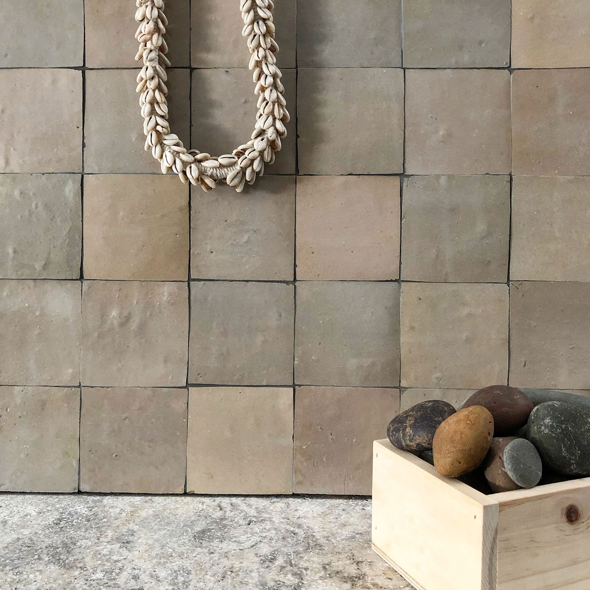Clay Zellige - Wheat - Moroccan feature tiles - Stone3 Brisbane