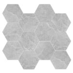 Enzo cinder hexagon stone look tiles by Stone3 Brisbane