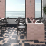 Bauhome Square Cement Look Tile in Blau by Stone3 Brisbane