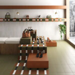 Bauhome Square Cement Look Tile in Grun and Terrakotta by Stone3 Brisbane