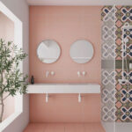 Bauhome Square Cement Look Tile in Rose by Stone3 Brisbane