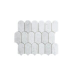 Cascade Bianco Carrara Marble Mosaic Tiles by Stone3 Brisbane