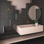 Coco Black Hat Gloss Subway Tiles by Stone3 Brisbane