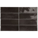 Coco Black Hat Gloss Subway Tiles by Stone3 Brisbane