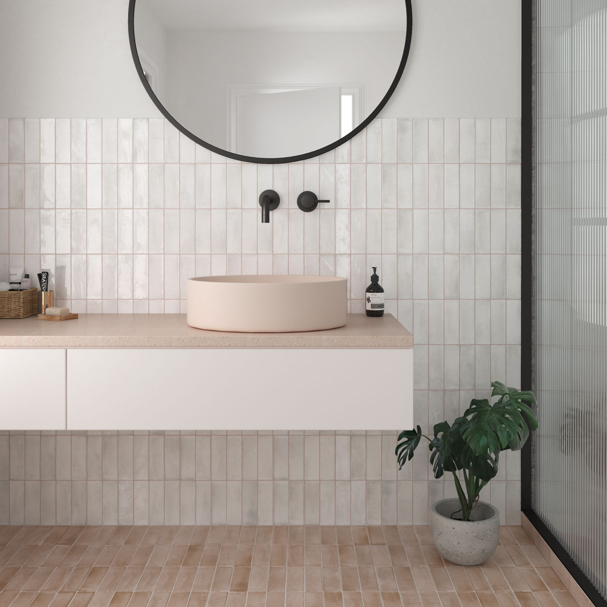 Coco White Gloss Subway Tiles by Stone3 Brisbane