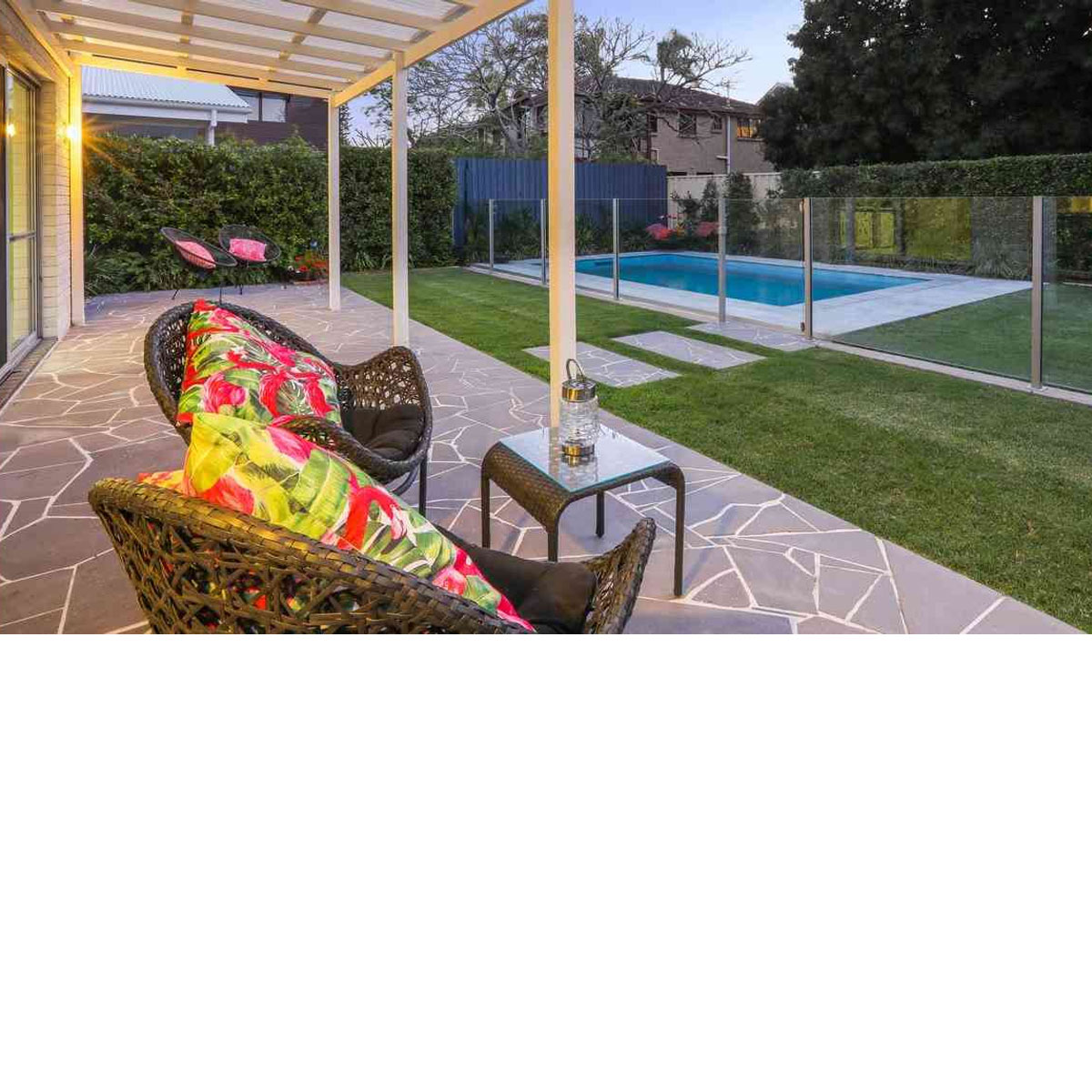 Natural Stone Crazy Pave in Bluestone by Stone3 Brisbane