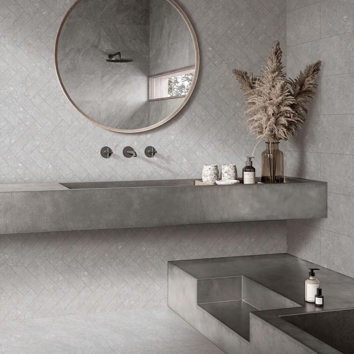 Lesta - Grey - Stone Look Tiles - Stone3 Brisbane and Melbourne