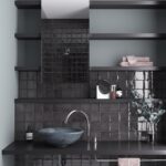 Altea Spanish Gloss feature tiles in Black by Stone3 Brisbane