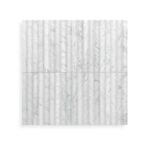 Concave Flute in Carrara C Marble Mosaics by Stone3 Brisbane