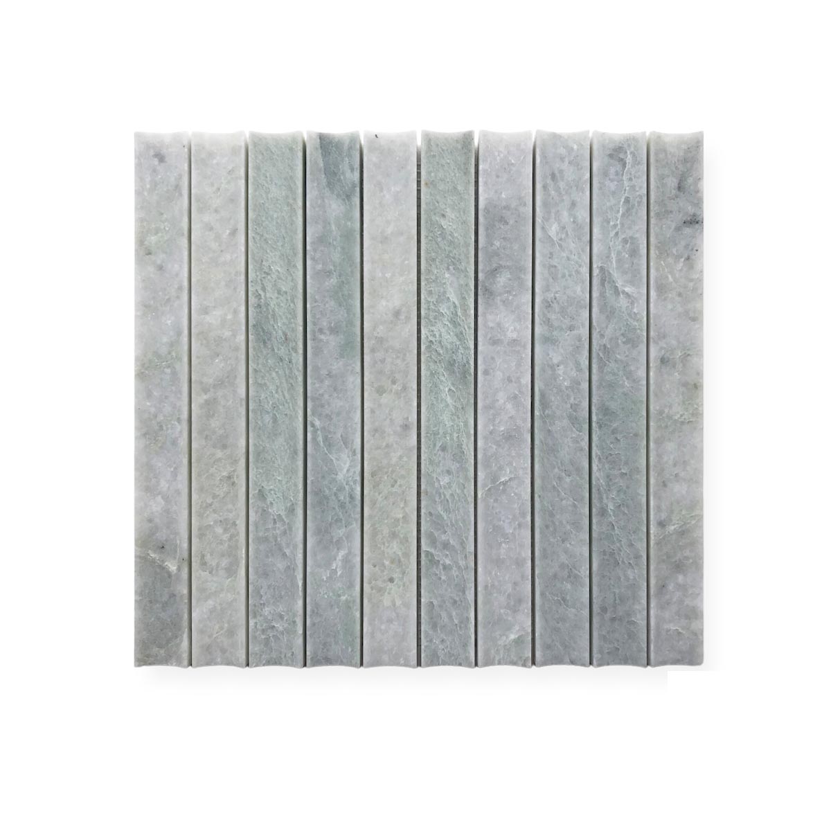 Concave Flute in Verdi Cristallo Marble Mosaics by Stone3 Brisbane