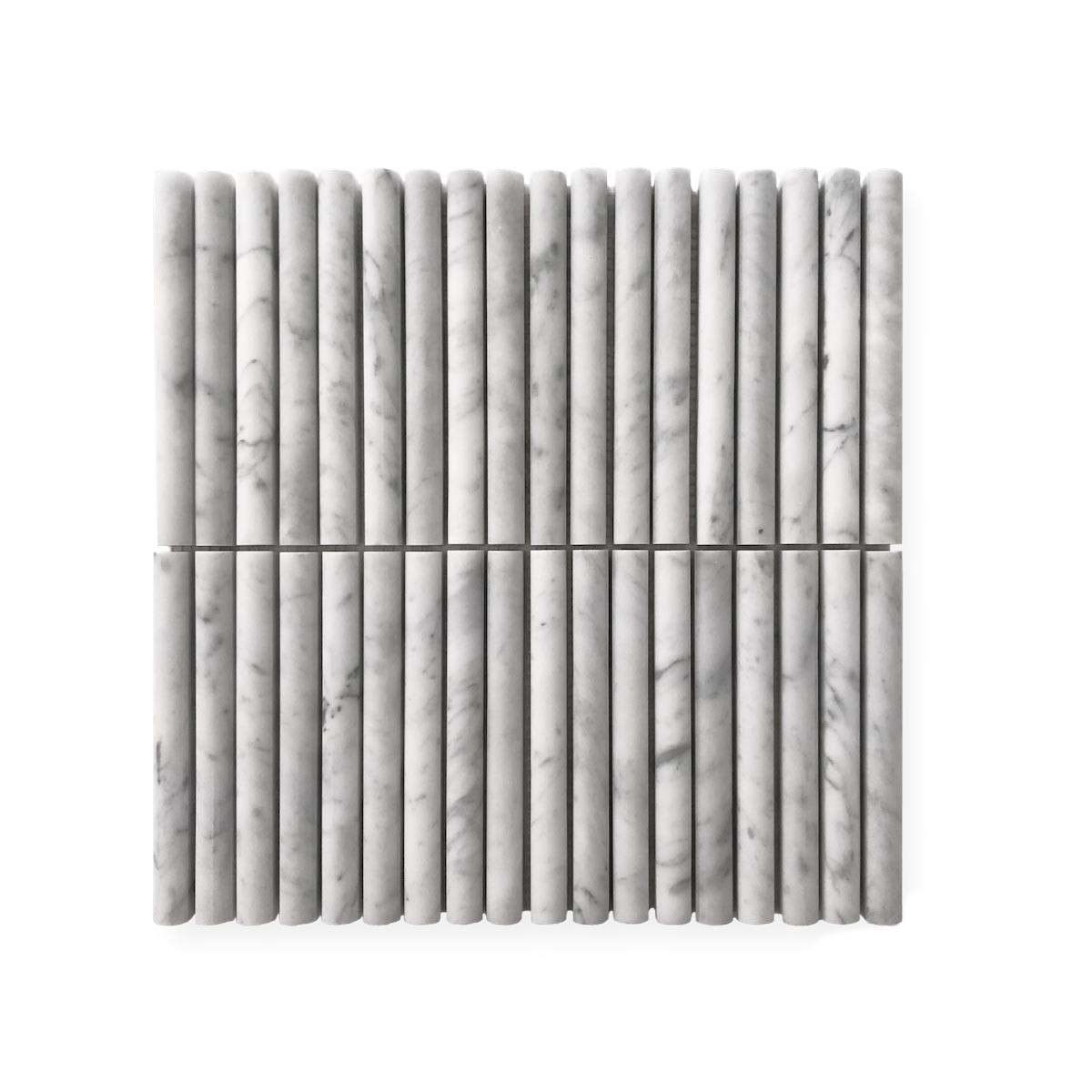 Mini Flute in Carrara Honed Marble Mosaics by Stone3 Brisbane