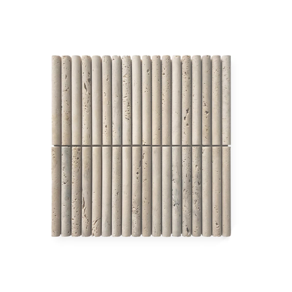 Mini Flute in Travertine Classico Mosaics by Stone3 Brisbane