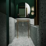Real Terrazzo tiles in Celtic White and Green by Stone3 Brisbane and Melbourne