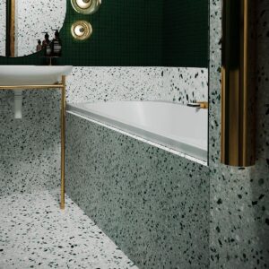 Real Terrazzo tiles in Celtic White and Green by Stone3 Brisbane and Melbourne