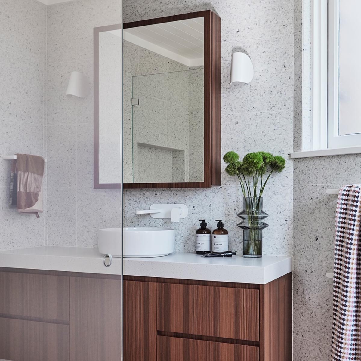 Real Terrazzo tiles in White by Stone3 Brisbane and Melbourne