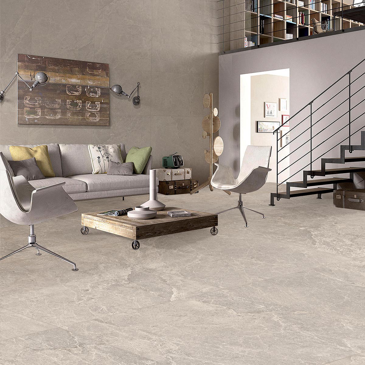 Pisa in beige limestone look tiles by Stone3 Brisbane