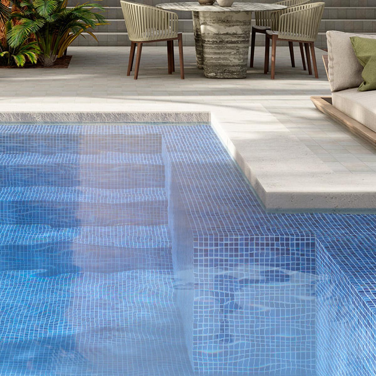 Alttoglass pool mosaics in blends mallorca 7533 by Stone3 Brisbane