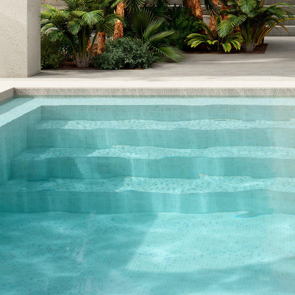 Alttoglass pool mosaics in iris mix arctic 7800 by Stone3 Brisbane