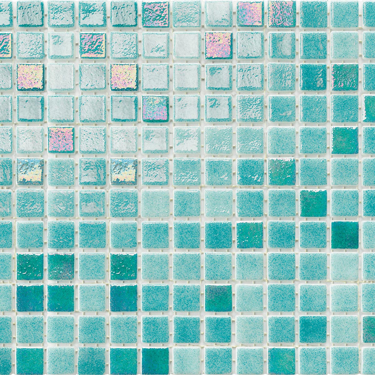 Alttoglass pool mosaics in iris mix saphire 7807 by Stone3 Brisbane