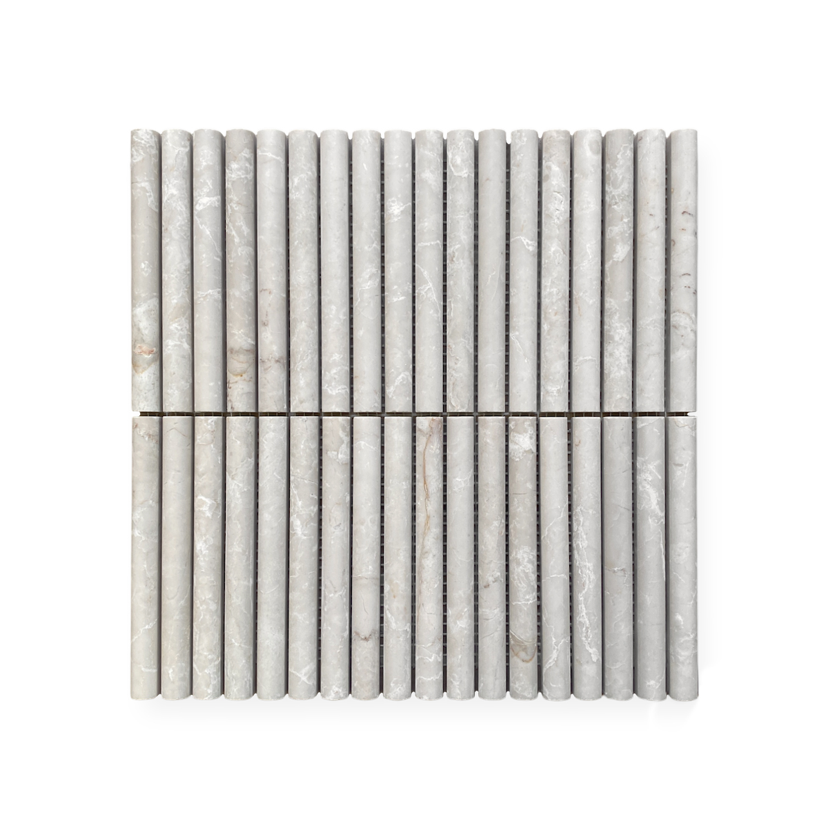 Mini Flute Marble Mosaic Tiles in Botticino Honed by Stone3 Brisbane