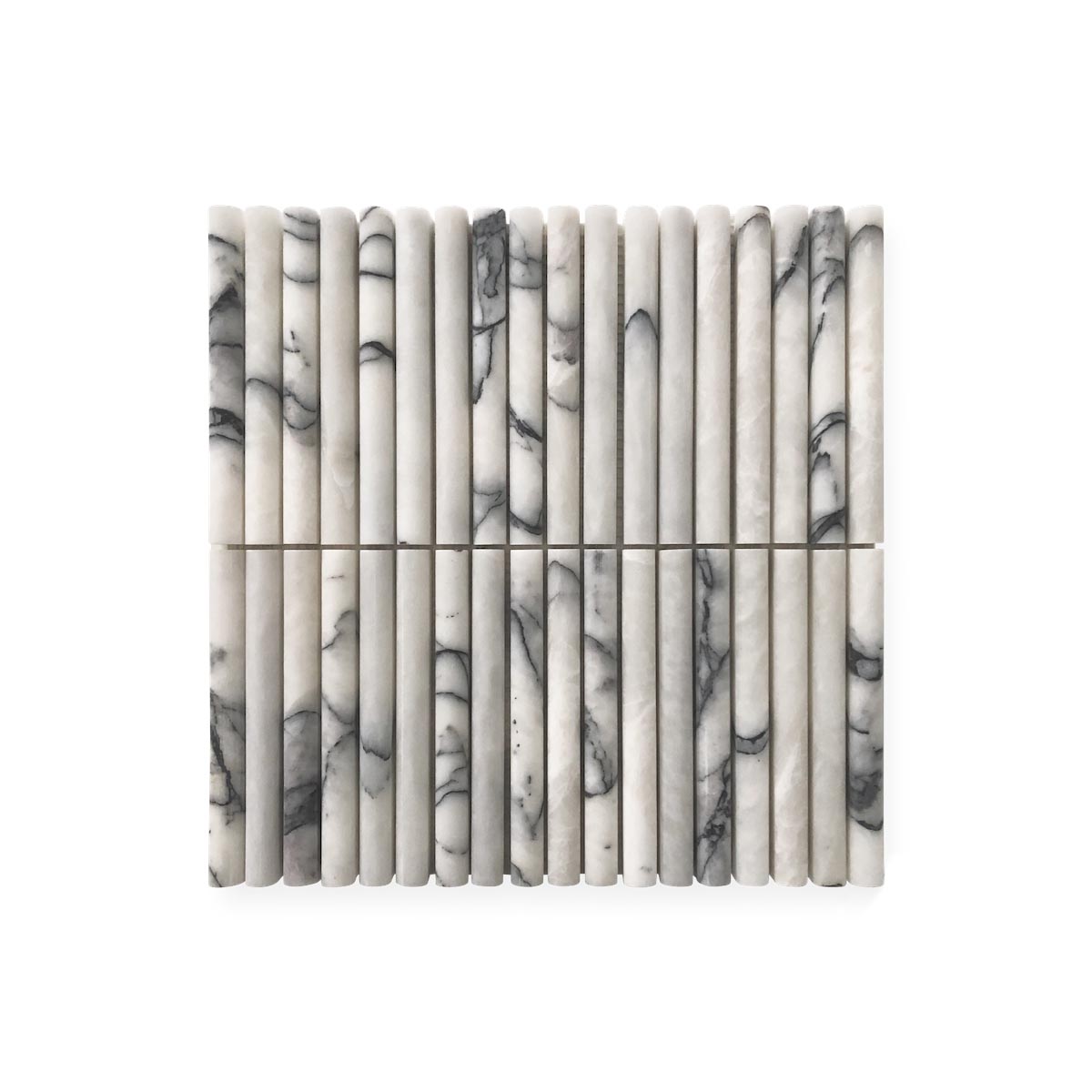 Mini Flute Marble Mosaic Tiles in New York Honed by Stone3 Brisbane