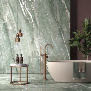 Tiffany green marble look tiles by Stone3 Brisbane