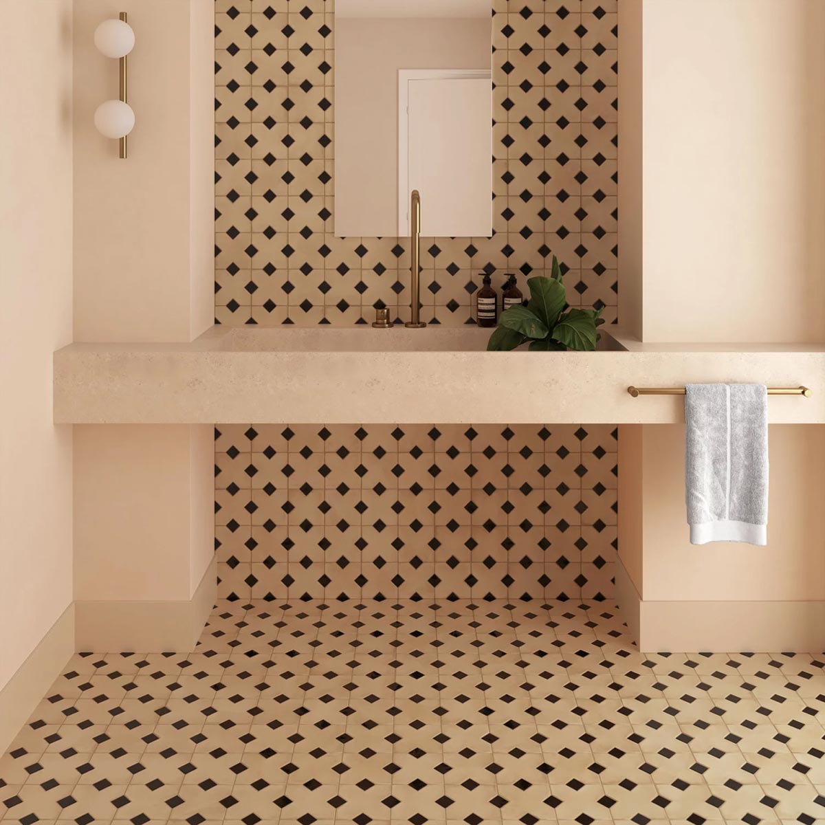 Kasbah in Fawn Base a handmade feature tile by Stone3 Brisbane