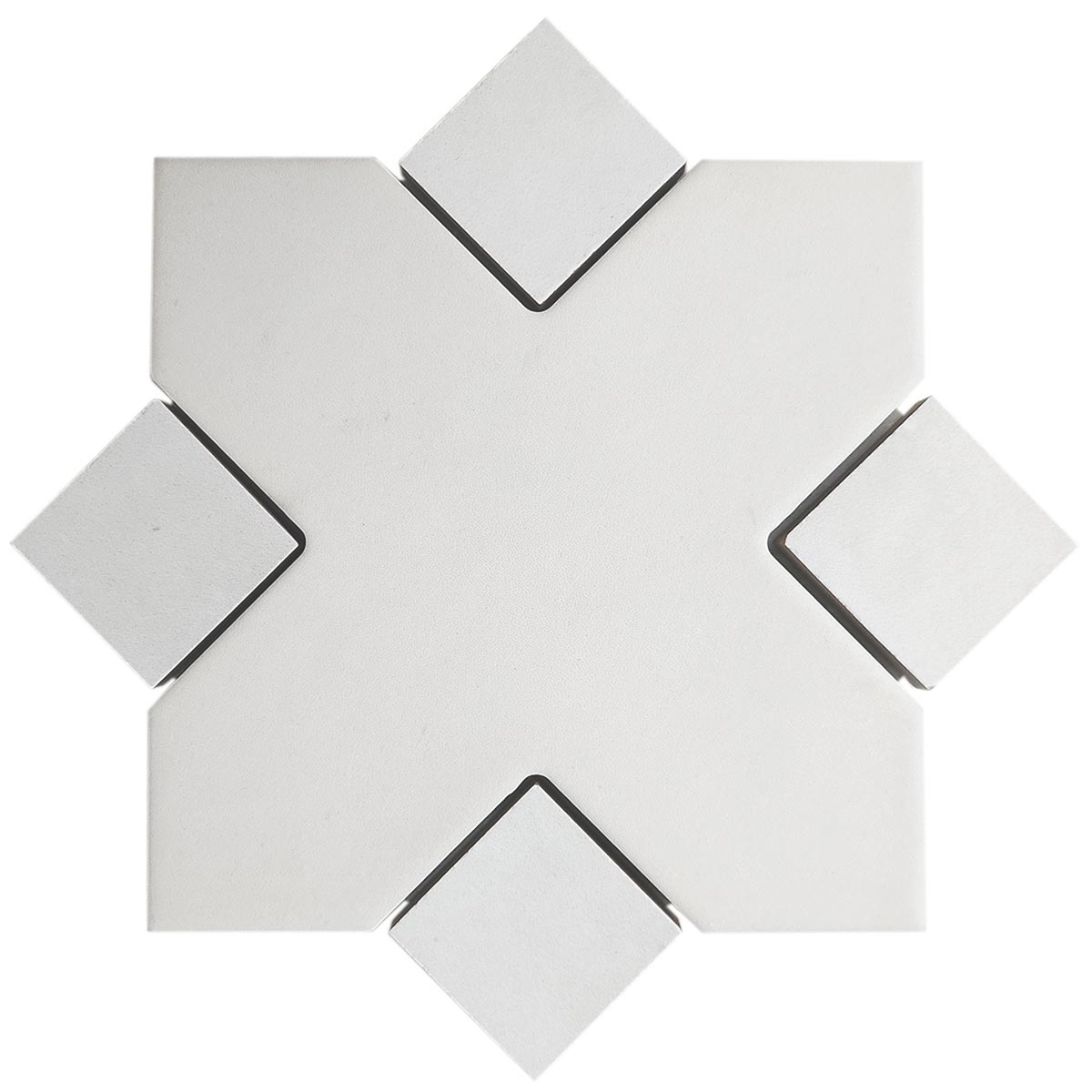 Kasbah in White Taco a handmade feature tile by Stone3 Brisbane